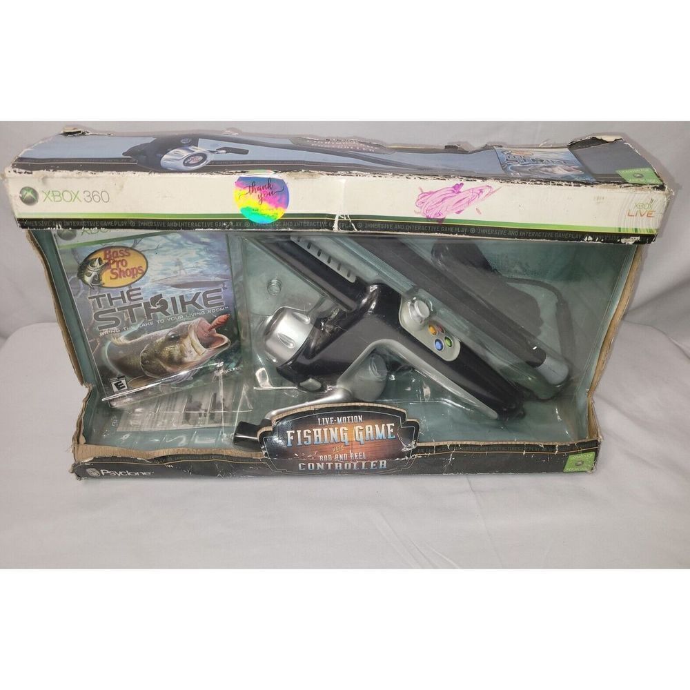 Bass Pro Shops XBOX 360 Fishing Rod And Reel Controller for The Strike VideoGame
